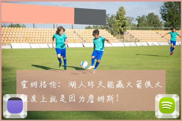 霍姆格伦：湖人昨天能赢火箭很大程度上就是因为詹姆斯！